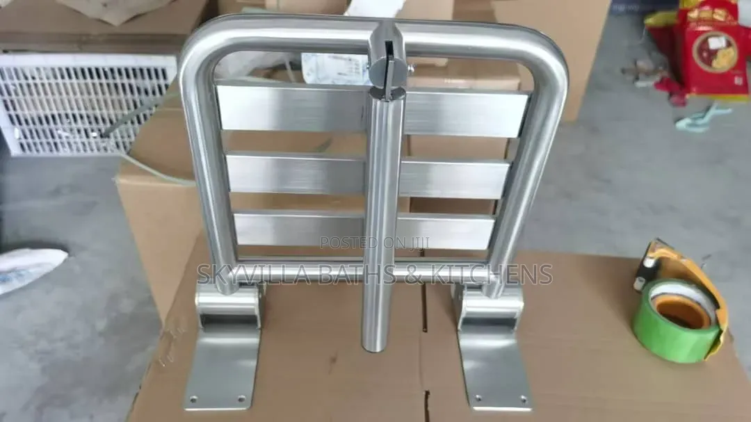Heavy-Duty Stainless Steel Folding Shower Stool |