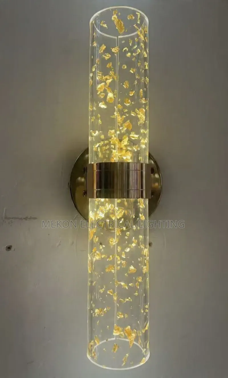 Gold Leaf Wall Scone