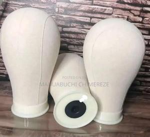Premium Canvas Wig Mannequin Head For Wig Making, Styling Display