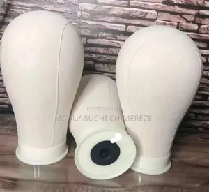 Premium Canvas Wig Mannequin Head For Wig Making, Styling Display