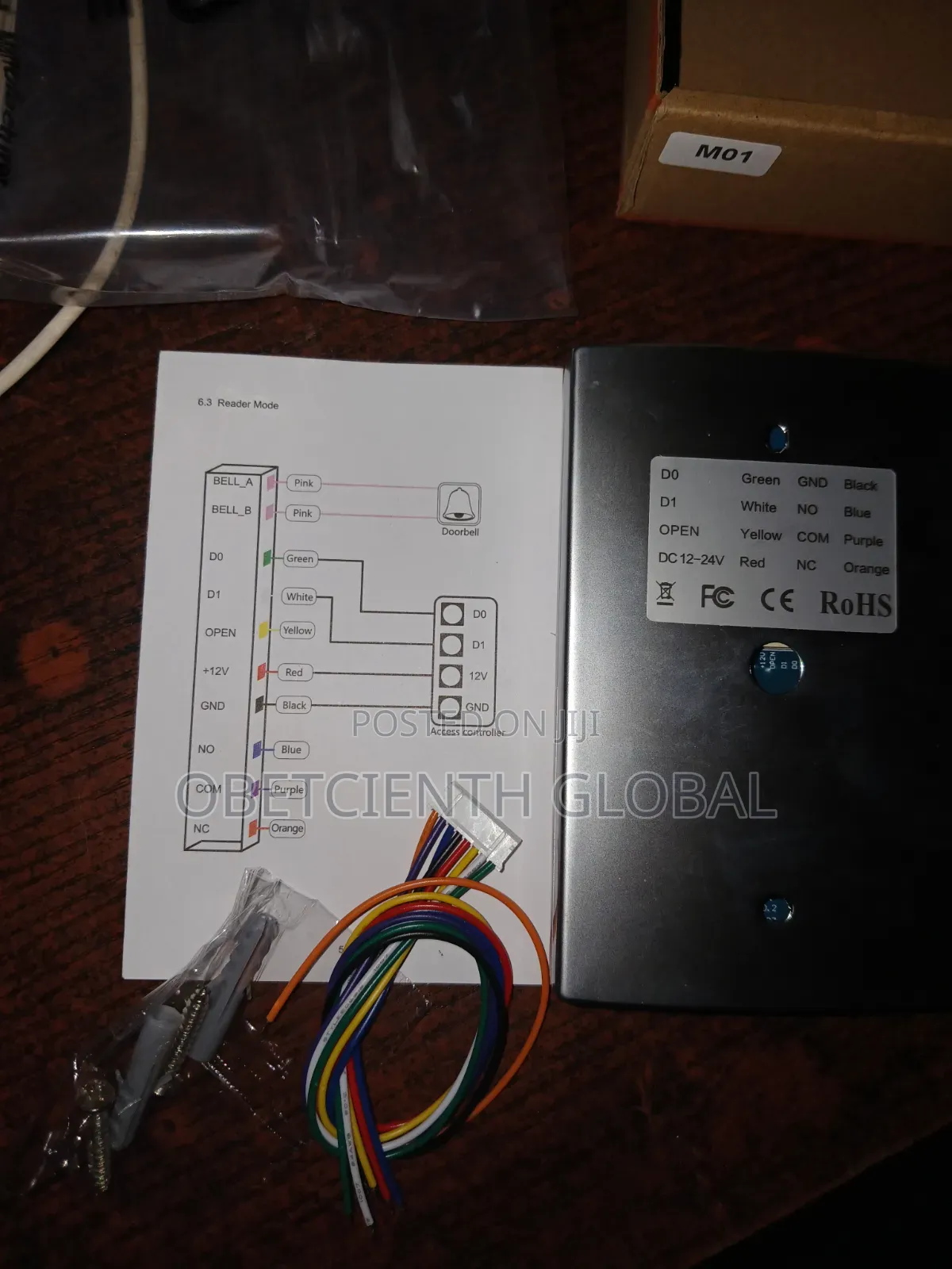 Standalone/Wiegand Metal Access Control Card and Code Reader