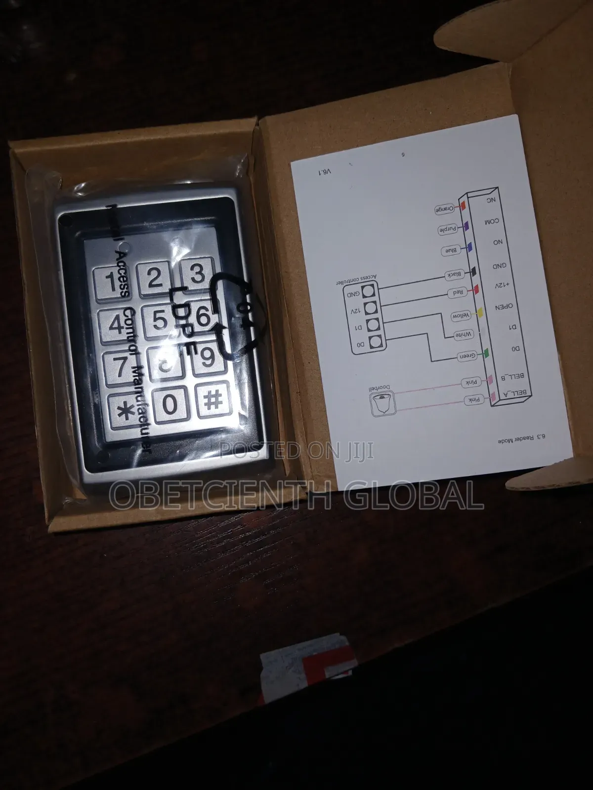 Standalone/Wiegand Metal Access Control Card and Code Reader