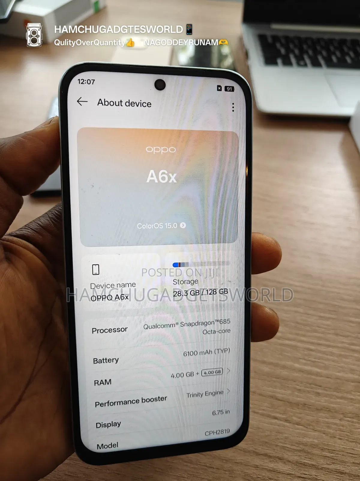 Oppo A6x 128 GB Blue