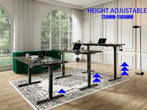 Modern Black Electric Standing Desk 1.4 Meter