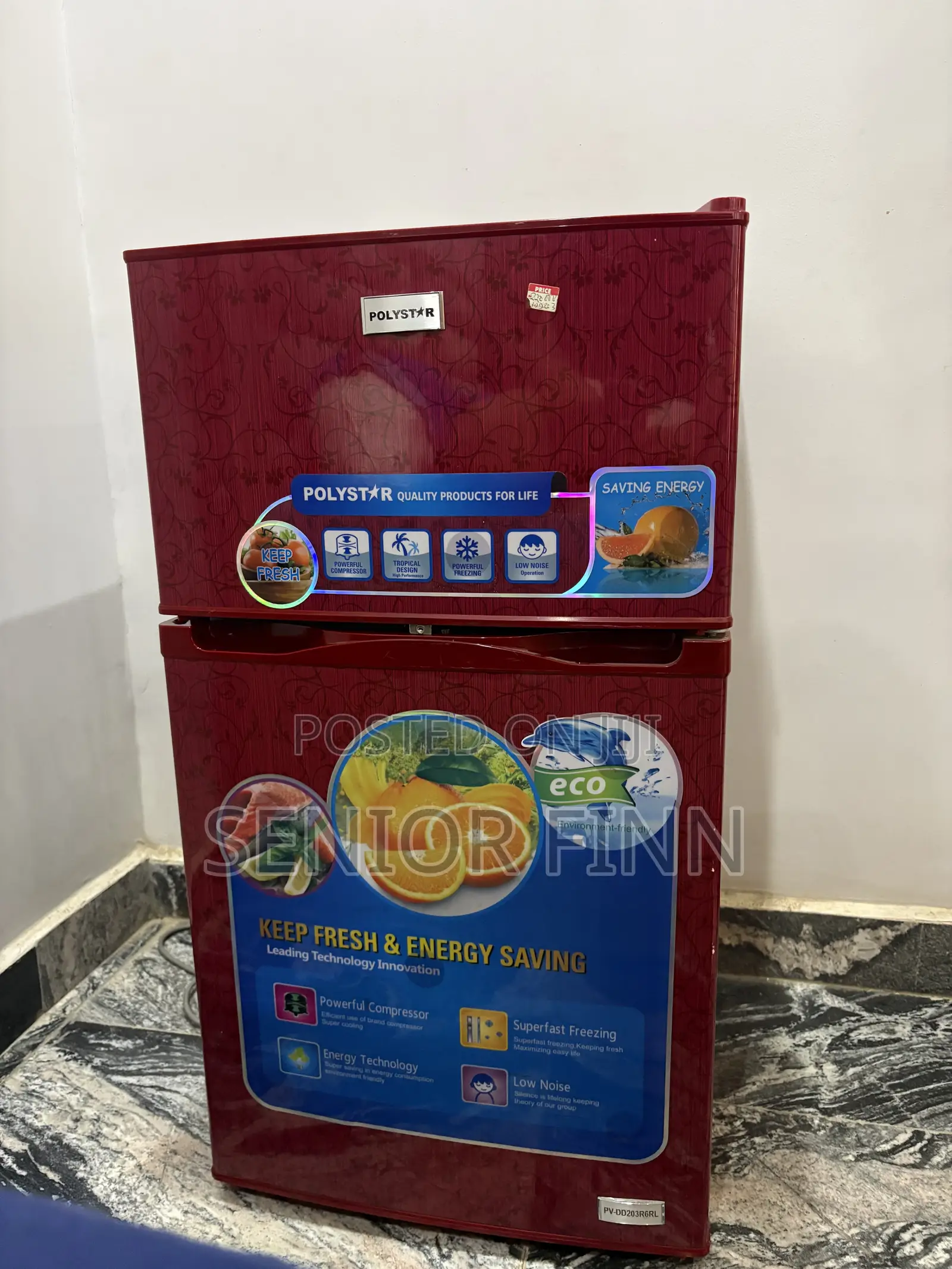 Polystar 2 Door Fridge/Freezer 100l