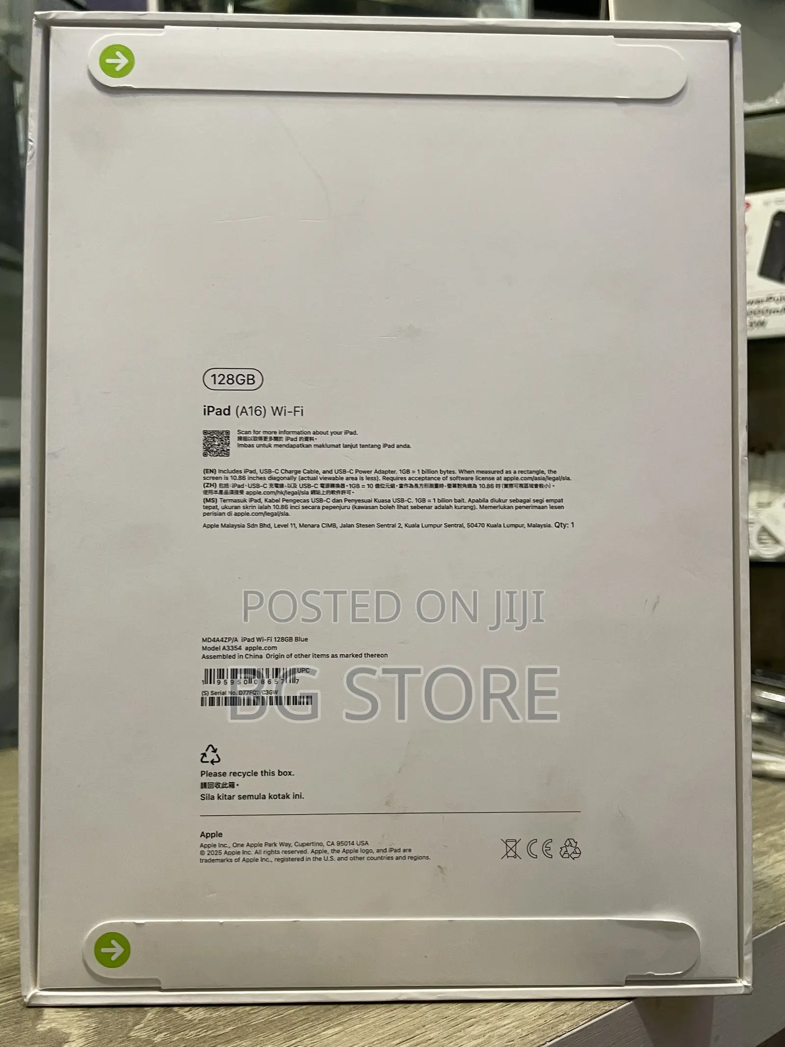 New Apple iPad (2025) 128 GB Silver