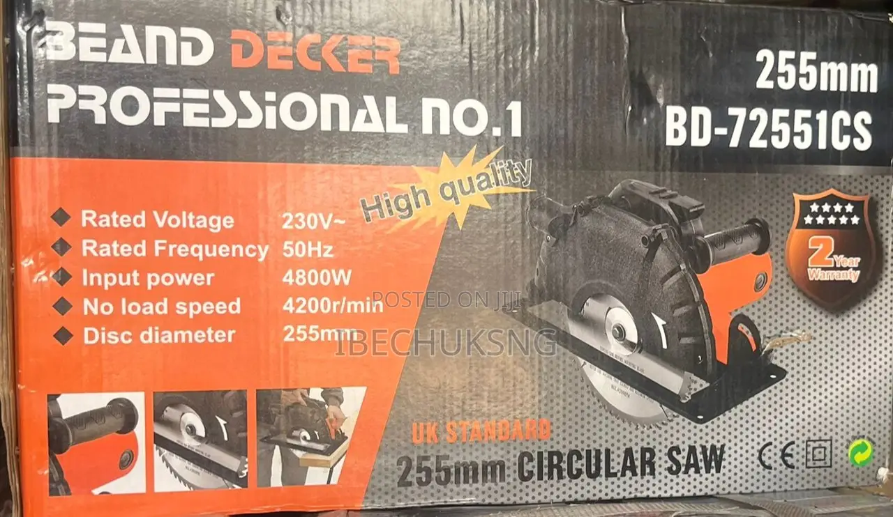 Circular Saw For Wood Construction Work