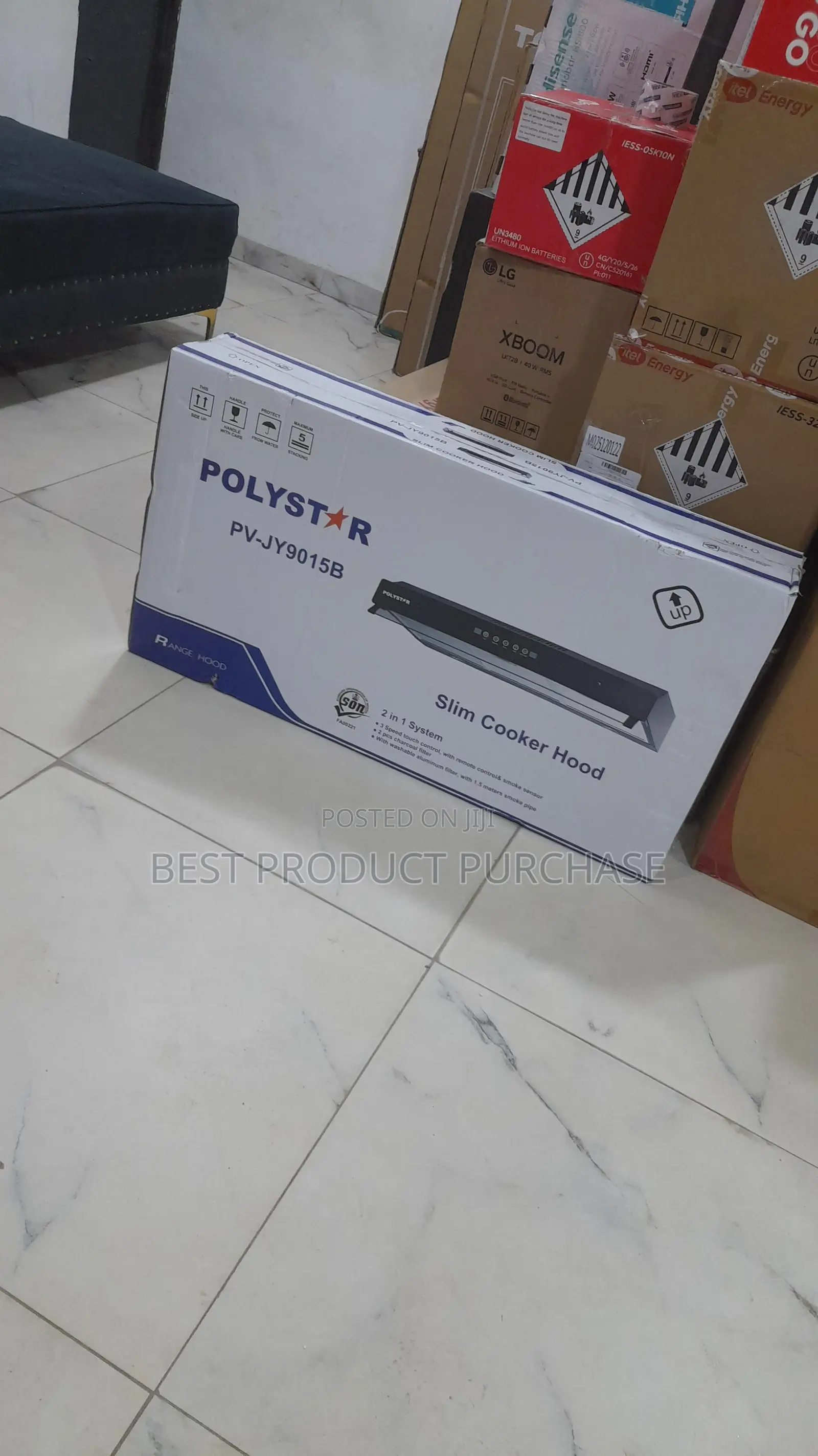 Polystar Touch Control Range Hood 90cm
