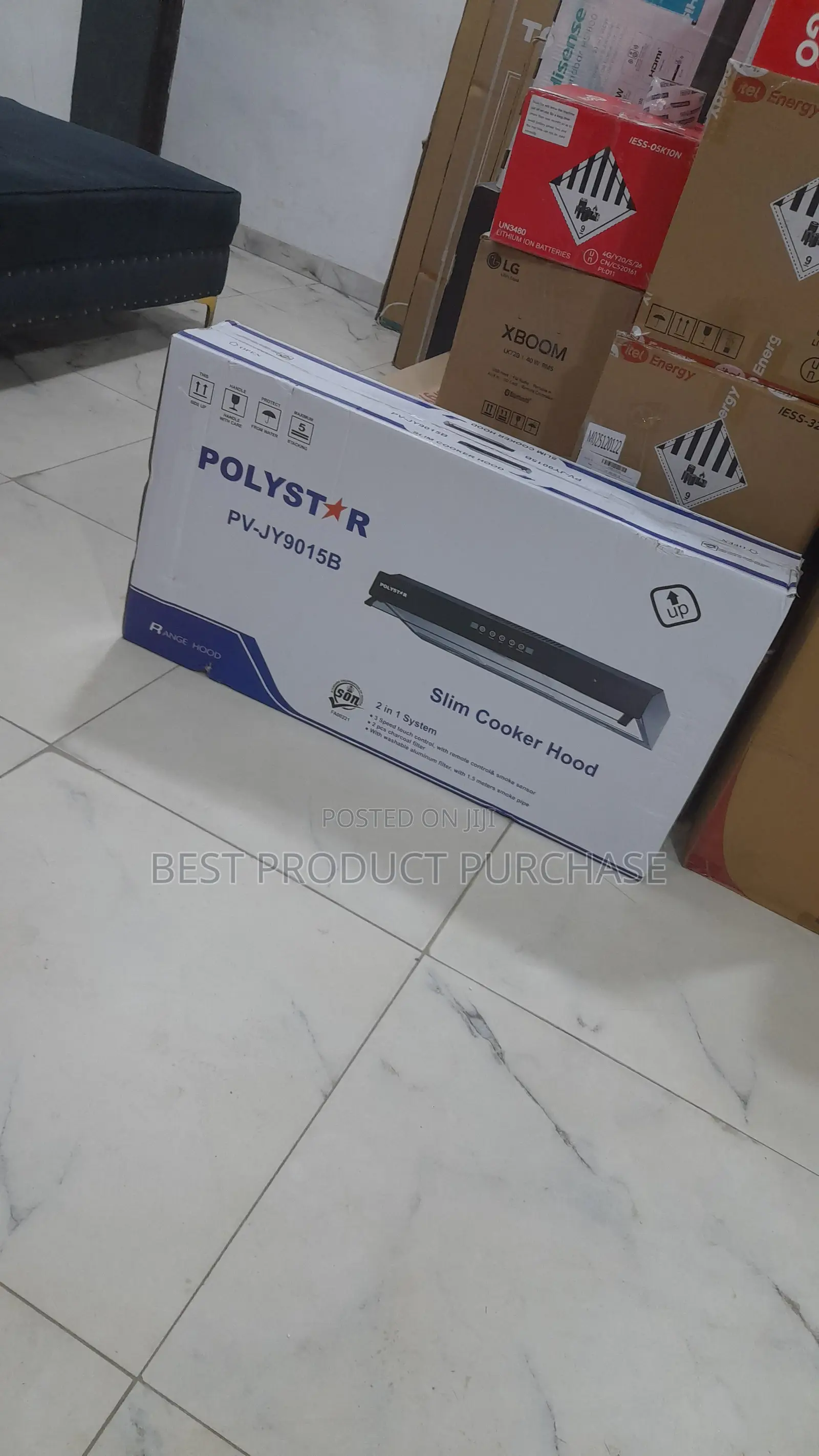 Powerful 3-Speed Polystar Cooker Hood