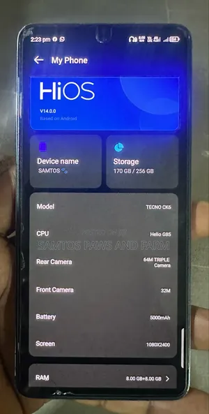 Tecno Camon 20 256 GB Blue