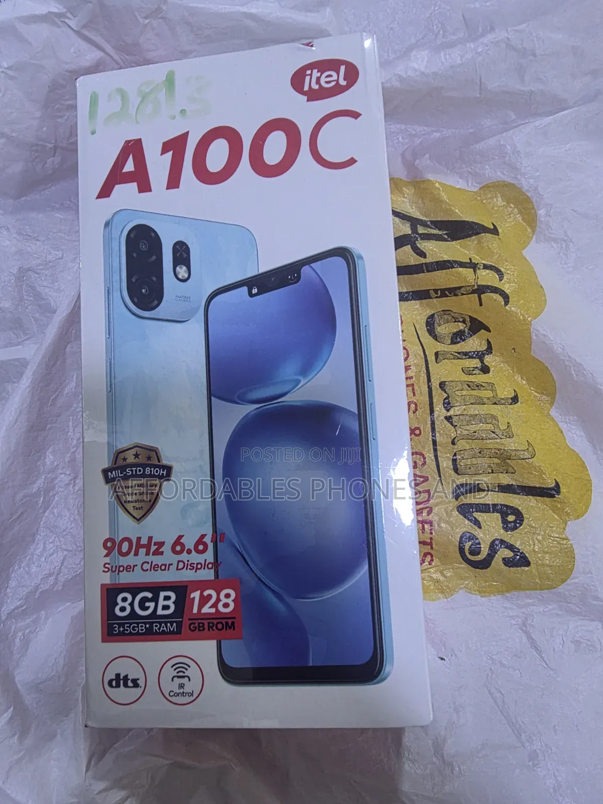 New Itel A100C 128 GB Black