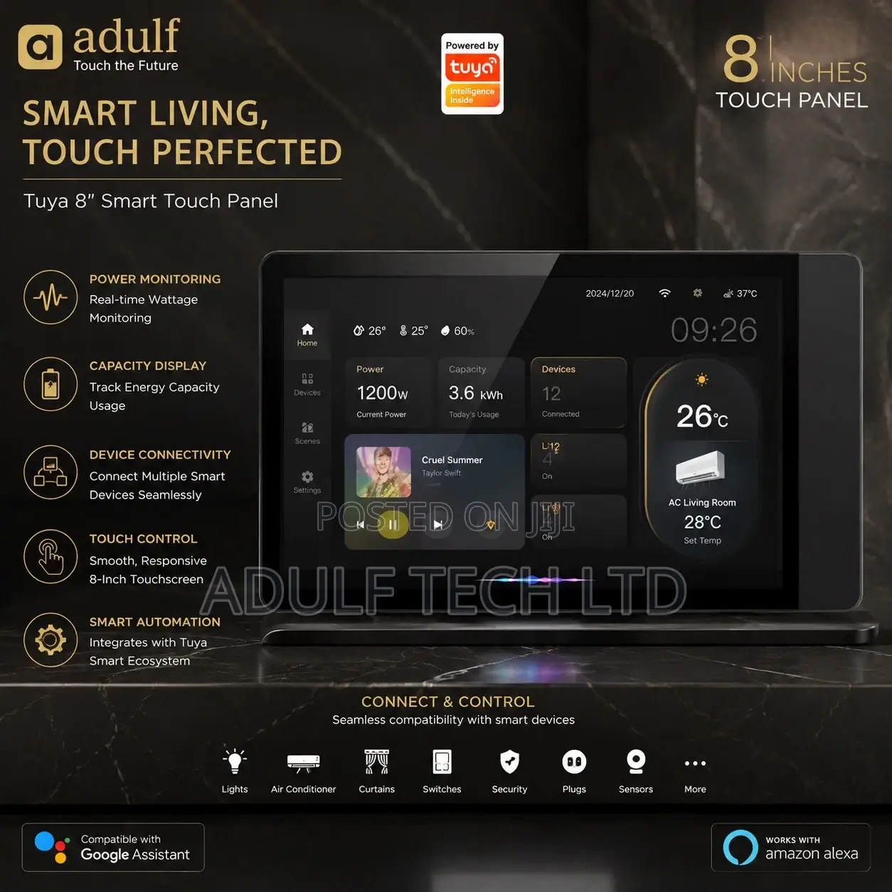 Tuya 8” Touch Control Panel Wi-Fi | Zigbee Gateway | Smart Home Hub