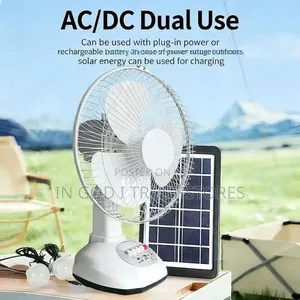 Modern 12 Inch Solar Fans Large Battery High-Quality Usb Oem/Odm Fan