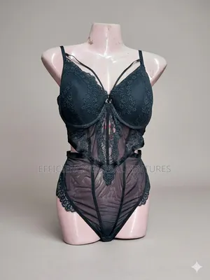 Size 38e,36dd,32f Sexy Black Lace Bodysuit Teddy - Sheer Mesh Lingerie