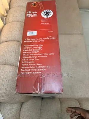 Admiral 18-Inch Stand Fan With Remote Control