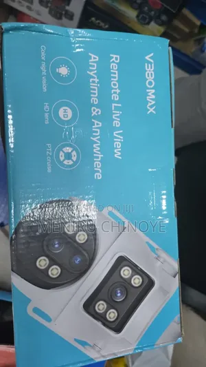 V380max Solar Dual Lens Camera With Adapter