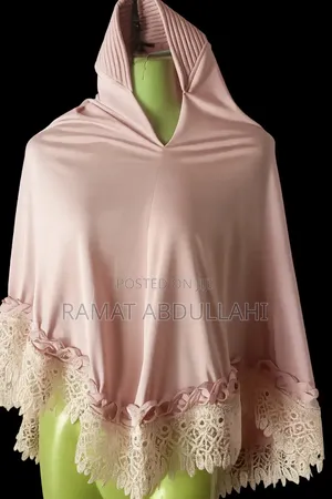 Ladies Modest Khimar Hijab Cape With Luxury Lace