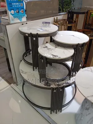 Living Room Center Table and Side Stools