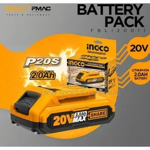 Ingco 20v Max 2.0 Ah Lithium-Ion Battery