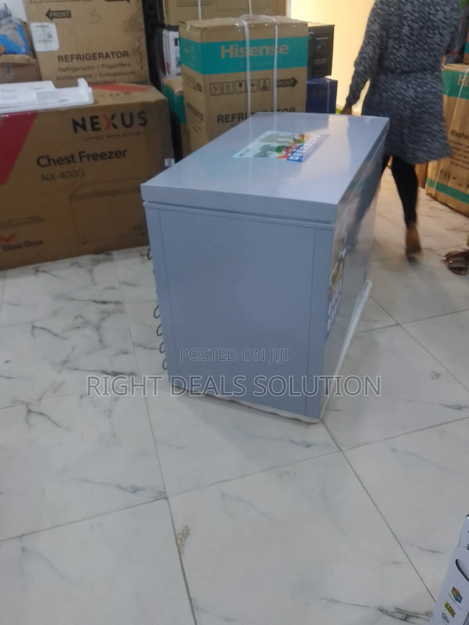 Nexus Silver Chest Freezer
