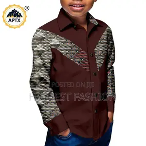Print Button Down Collar Shirt