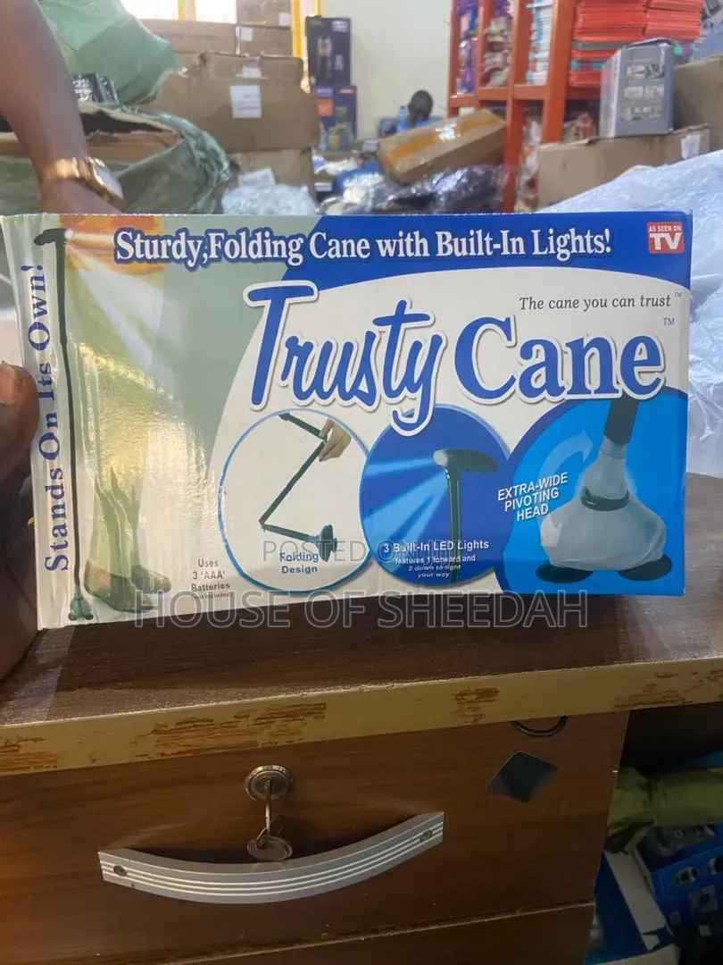 Trusty Cane Foldable Walking Stick With Built-in Light
