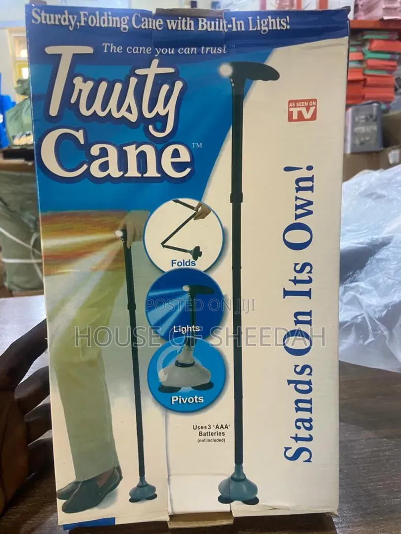 Trusty Cane Foldable Walking Stick With Built-in Light