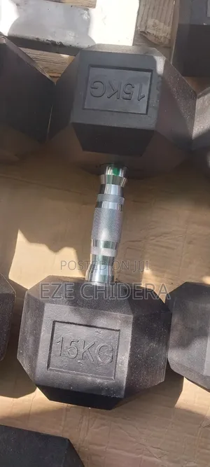 A Pair of Hex 15kg Dumbell