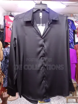 Plain Satin Shirt for Classic Ladies