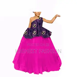 Ankara One Hand Ball Gown