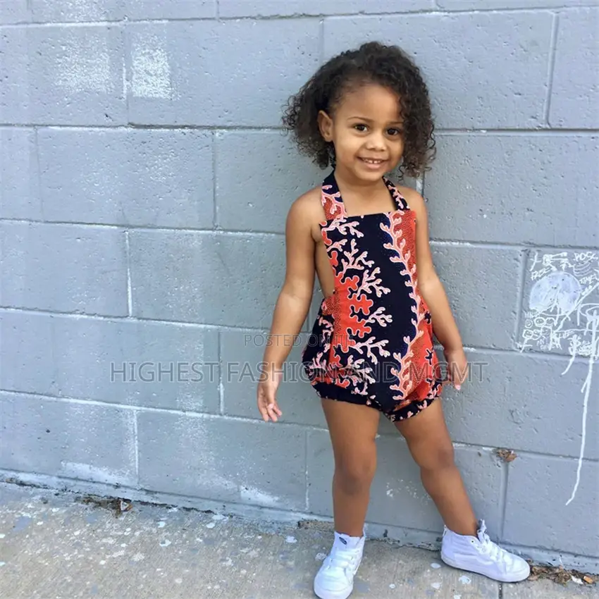Printed Headband Dashiki + Backless Jumpsuit