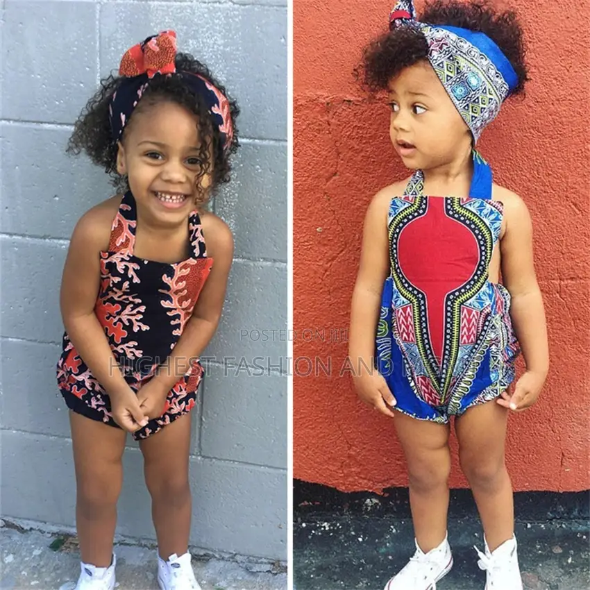 Printed Headband Dashiki + Backless Jumpsuit
