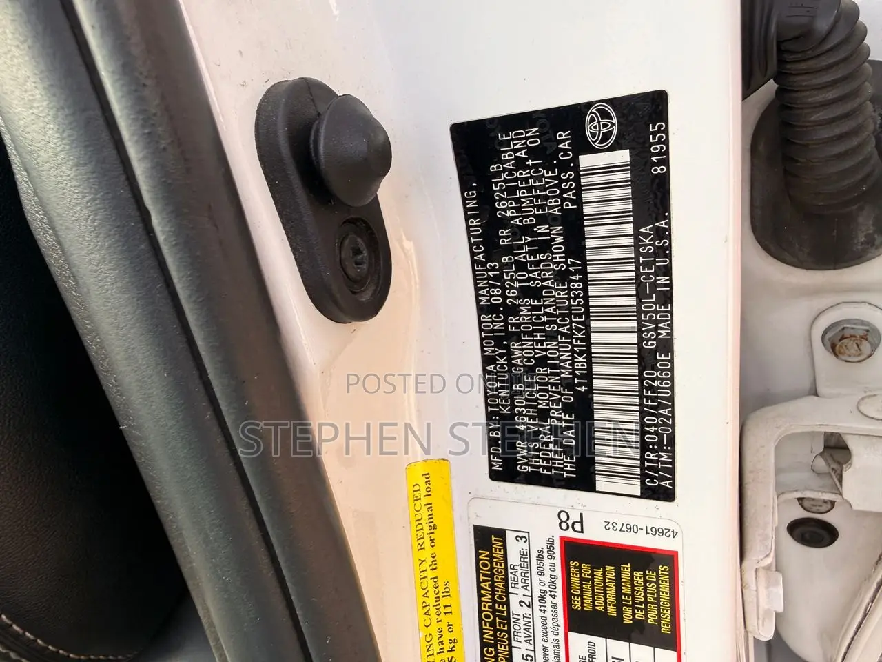 Toyota Camry 2014 White