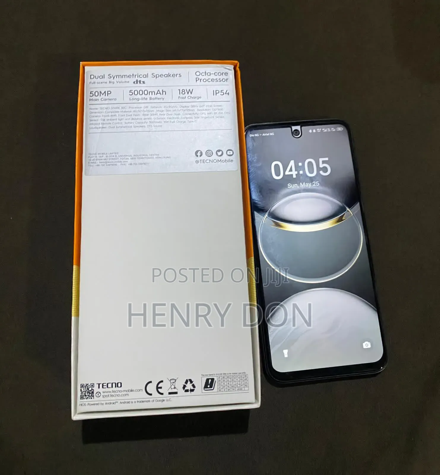 Tecno Spark 30C 128 GB Black