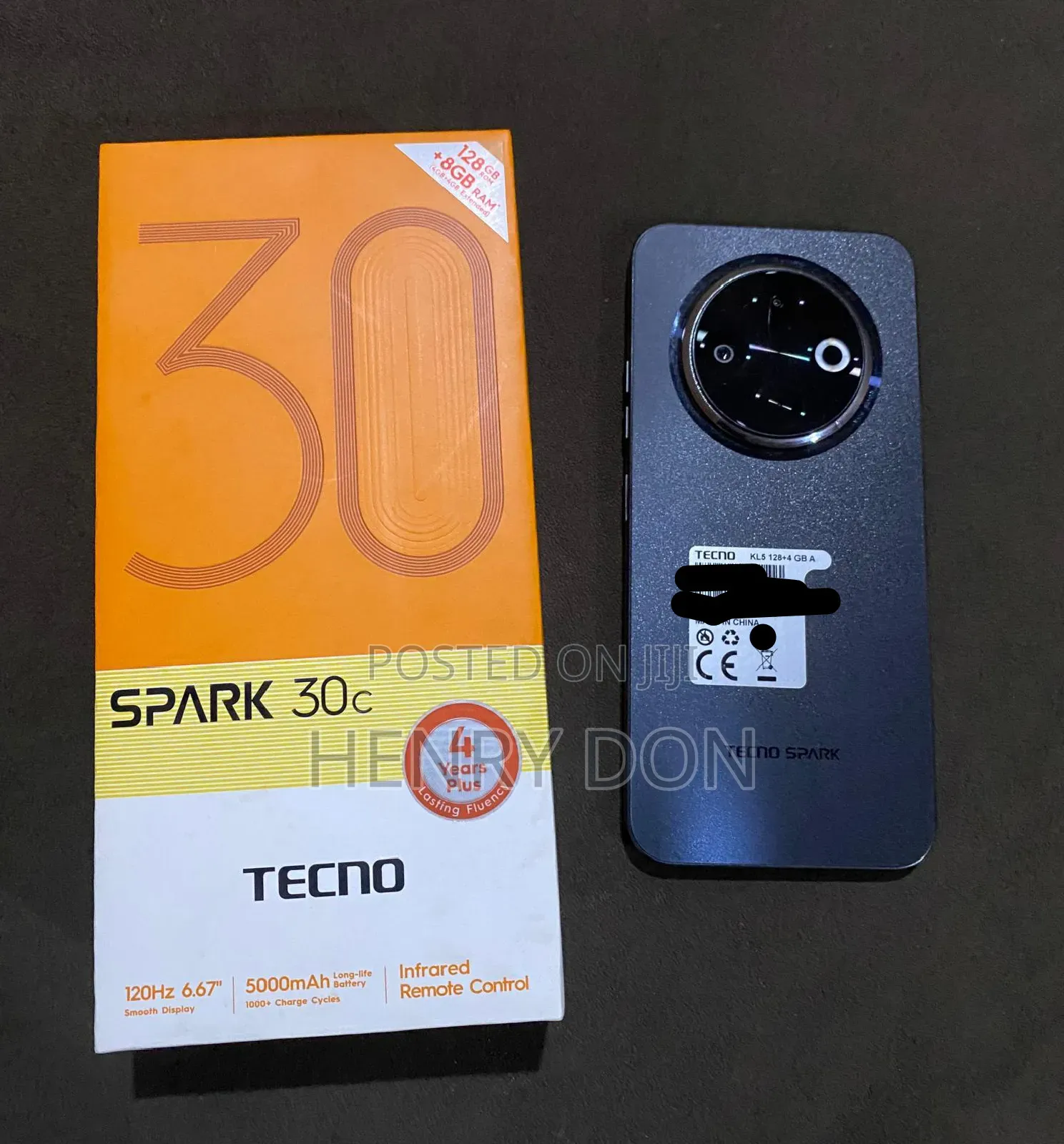 Tecno Spark 30C 128 GB Black