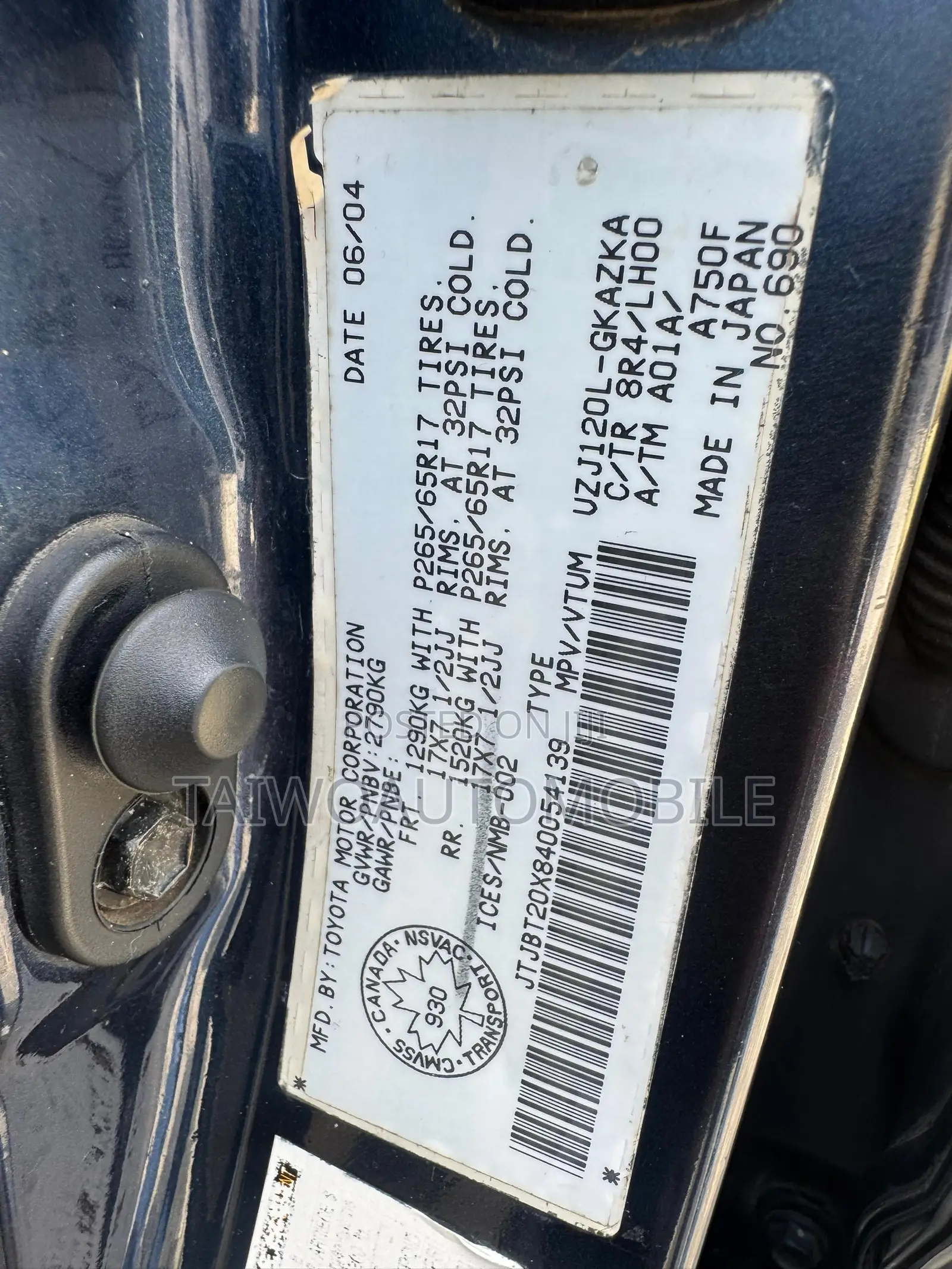 Lexus GX 470 Sport Utility 2005 Blue