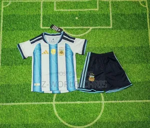 Original Quality Argentina Official 26 World Cup Kid Home Jersey