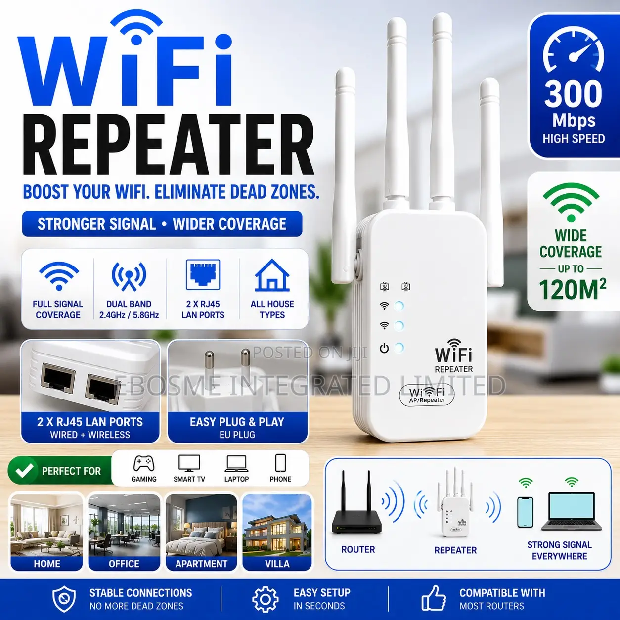 300mbps Wifi Repeater / Range Extender