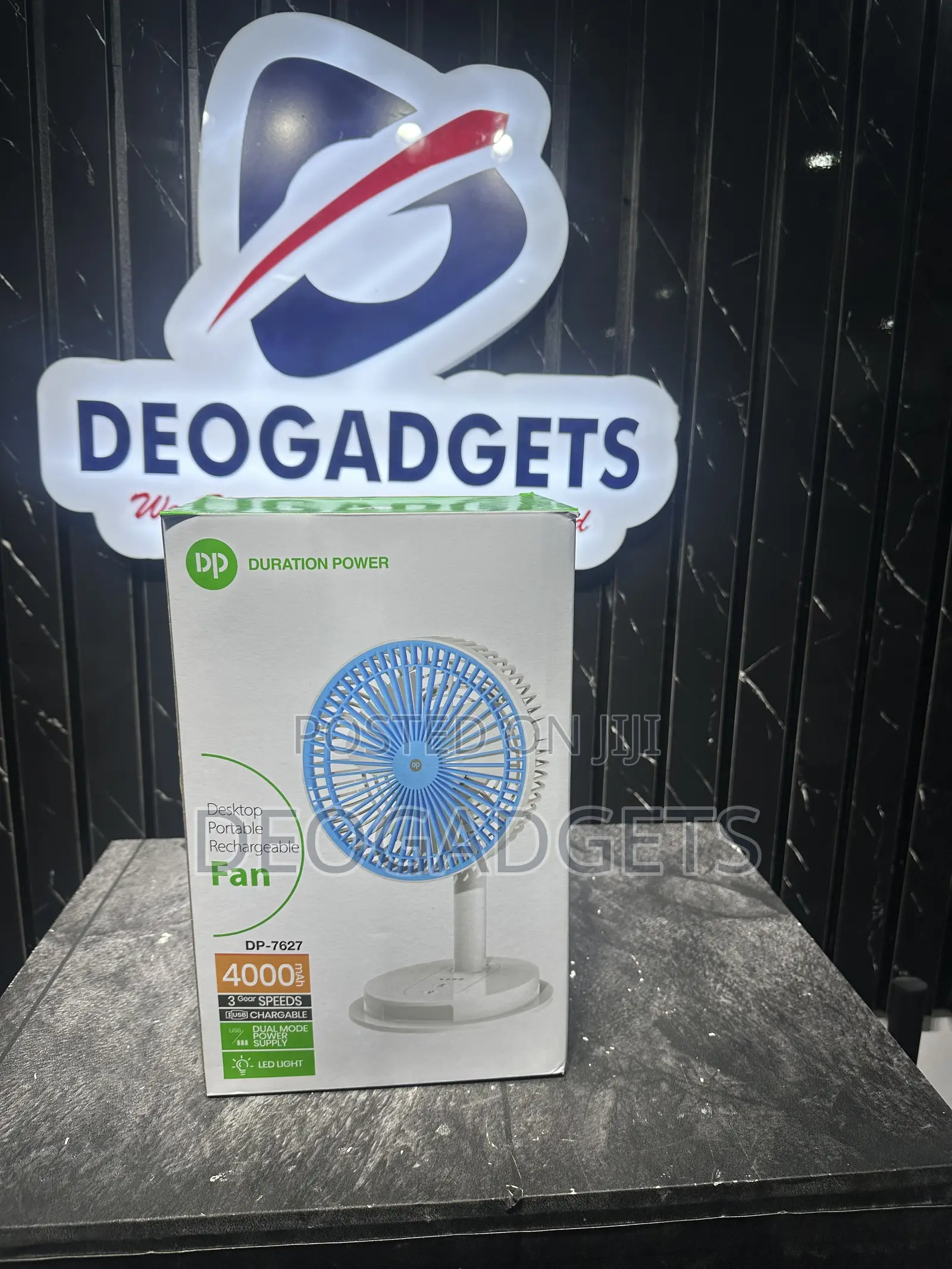 Dp 4,000mah Rechargable Fan