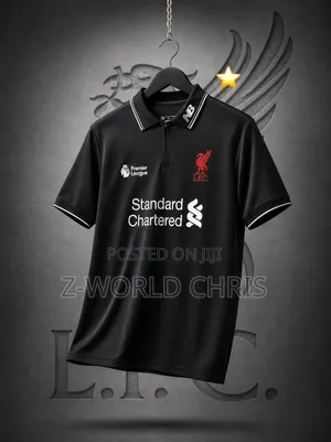 Manchester United Official Black Polo Shirt