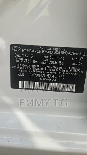 Hyundai Elantra 2014 White