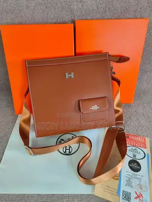 Hermes Quality Luxury Men Genuine Leather Crossbag