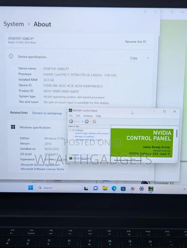 Laptop Razer Blade 32GB Intel Core i7 SSD 512GB