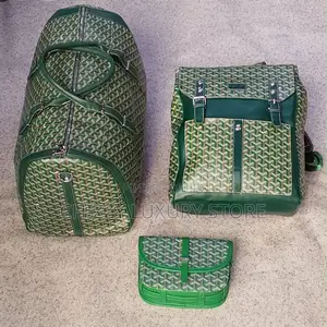 Goyard Quality Luxury Men Genuine Leather Backpack/Duffle Bag