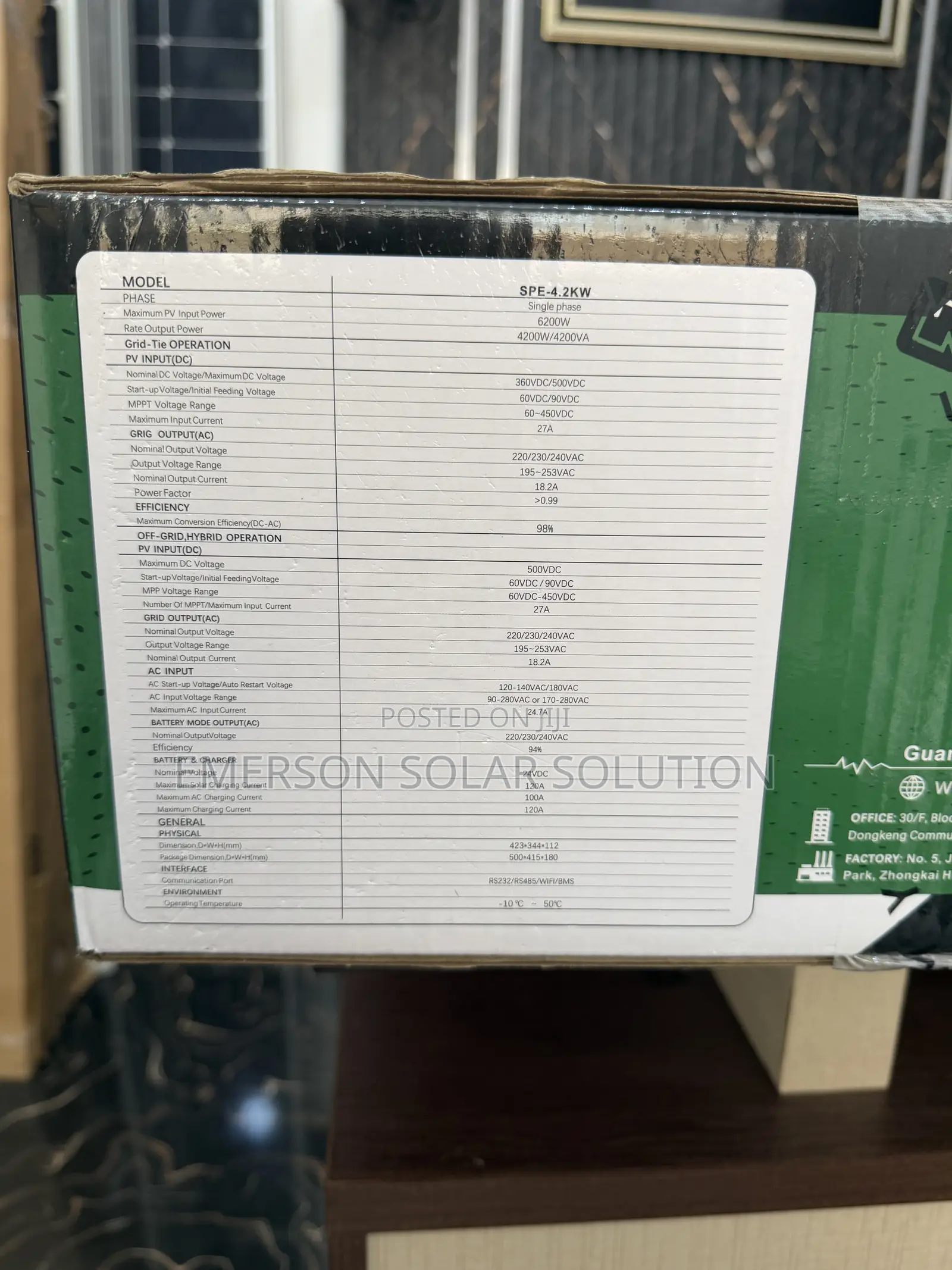 4.2kva 24v Sumry Hybrid Inverter
