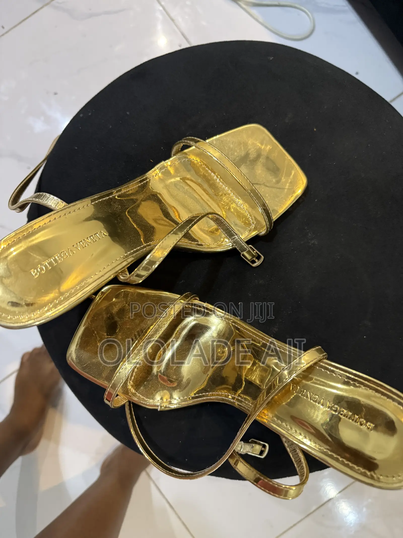 Gold Sandal Heels Size 39