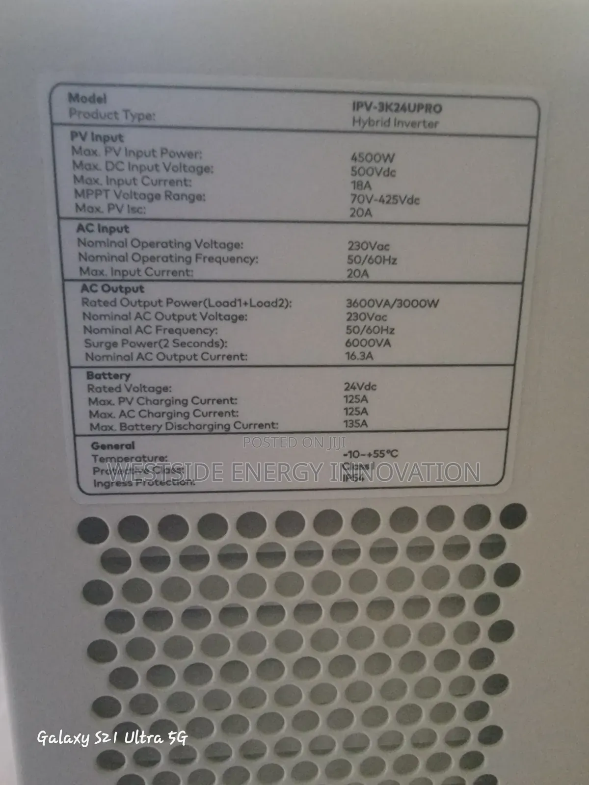 Itel 3kva/24v Hybrid Inverter