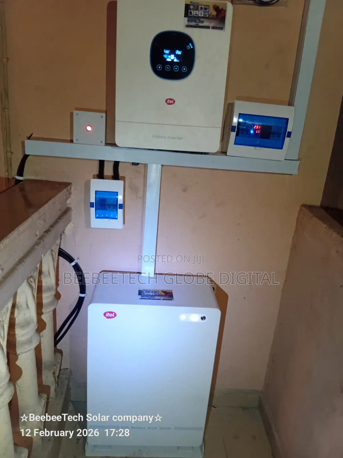 Itel 6kva + 10kwh Littium Battery