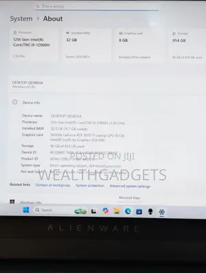 Laptop Alienware X15 r2 32GB Intel Core i9 SSD 1T