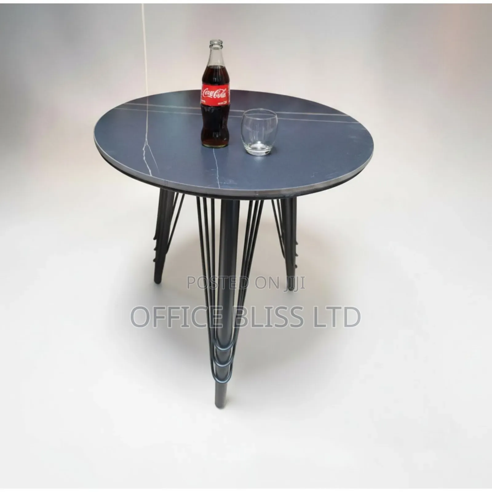 Marble Top Side Stools ( 50cm X 50cm) Black